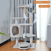 Three-Layer Cat Tree House - Multi-Level Scratching & Activity Center