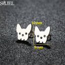 Dog Breed Cartoon Stud Earrings - Dachshund, Corgi & Chihuahua Designs