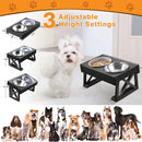 Adjustable Height Elevated Dog Bowls