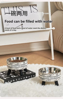 Beautiful Flower-Shaped Cat Bowl