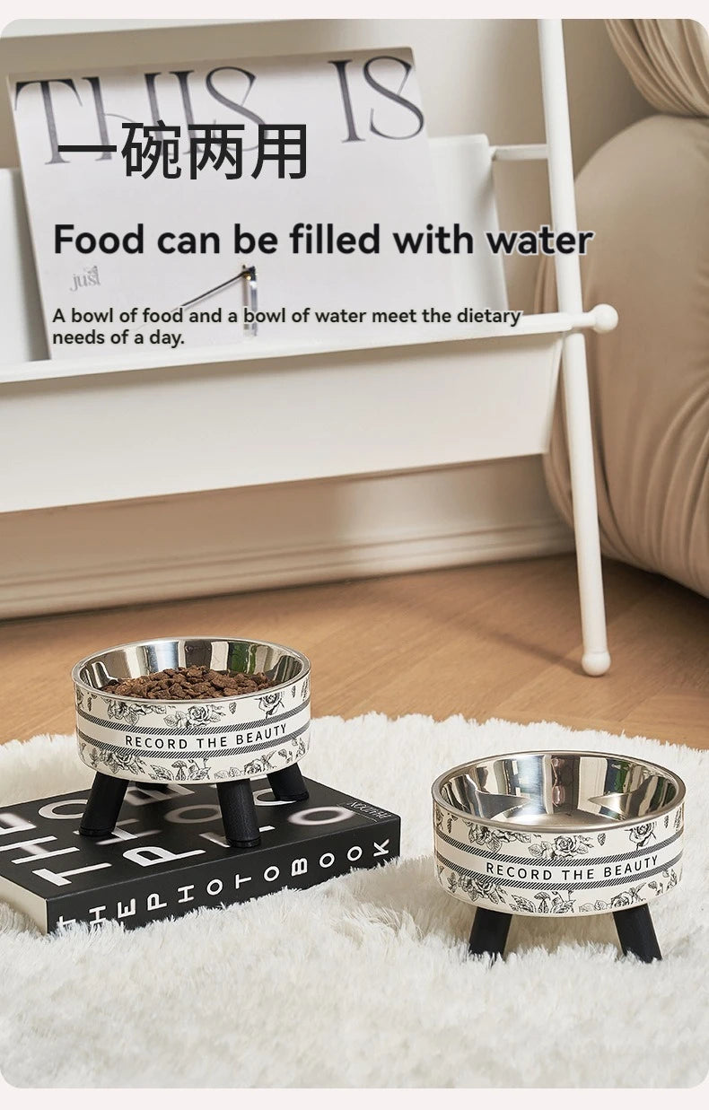 Beautiful Flower-Shaped Cat Bowl