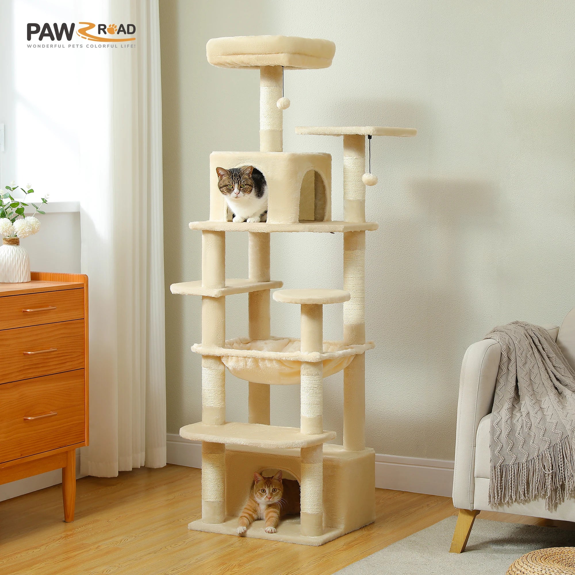 Spacious Multi-Level Cat Tower