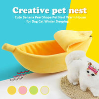 Banana-Shaped Cat Bed