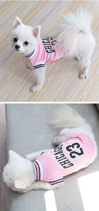 Mesh Breathable Dog Basketball Jersey - Summer Cooling Vest