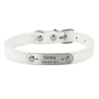 Personalized Engraved Leather Dog Collar