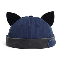 Vintage Cat Ears Brimless Beanie