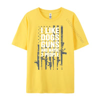 I Like Dogs Guns And Maybe 3 People T-Shirt