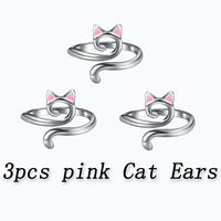 Protective Cat Ears Crochet Ring