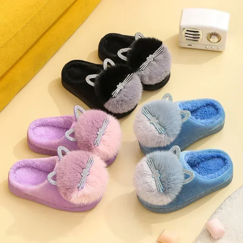 Princess Cat Diamond Slippers