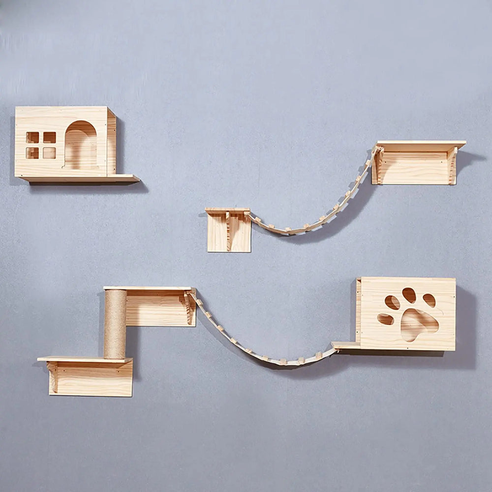 Wooden Cat Climbing System