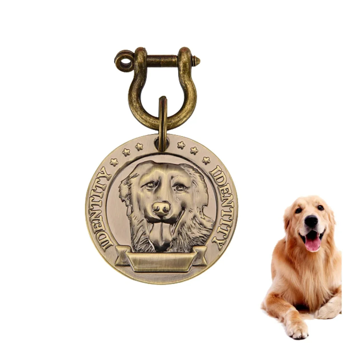 Personalized Bronze Pet ID Tag