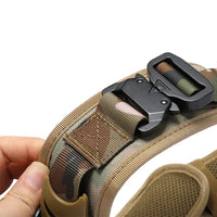 Adjustable Metal Double Buckle Tactical Dog Collar Luxury Designer Training Collar Dog German Shepherd For Medium Large Dogs by Tail chasers