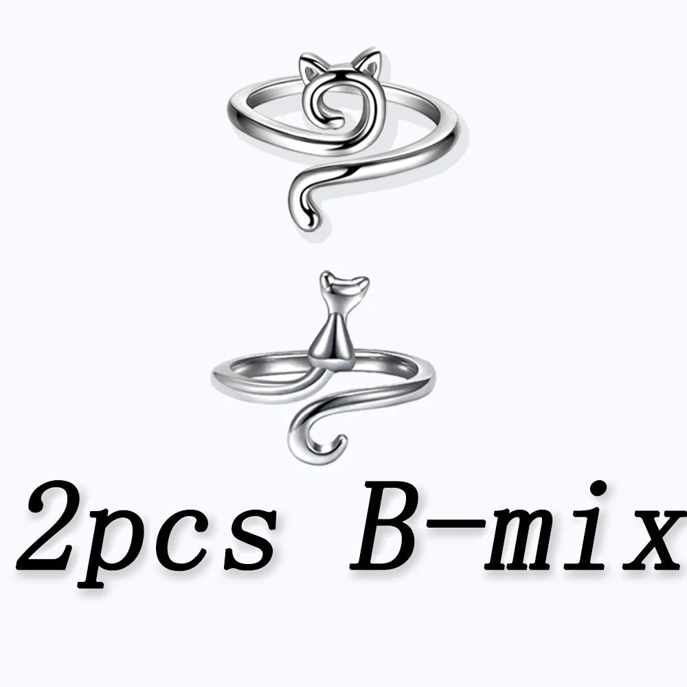 Protective Cat Ears Crochet Ring