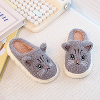 Cozy Winter Cat Slippers