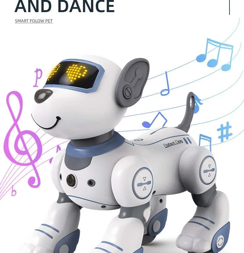 Intelligent Robot Dog Remote Control Electronic Sing Dance Follow Smart Interactive Stunt Music Toy Programmable Puppy Kid Gift by Tail chasers