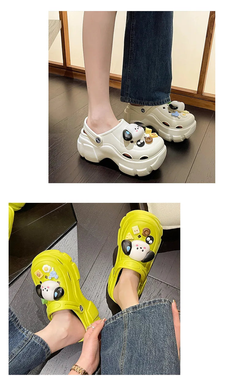 🌸 Cinnamoroll Platform Sandals - Kawaii Thick Sole Summer Paradise for Women