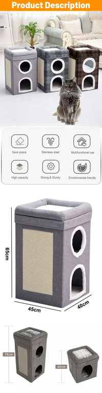 Cat Recliner Lounge - Portable Sisal Scratching Sofa