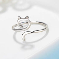 Protective Cat Ears Crochet Ring