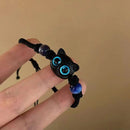 Cartoon Cat Charm Bracelet - Y2K Style