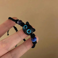 Cartoon Cat Charm Bracelet - Y2K Style