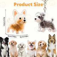 Dog Hair Memorial Keychain - Pet Fur Keepsake Storage Capsule