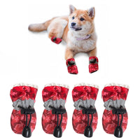 Winter Dog Boots - Water-Resistant Paw Protectors for Large & Medium Dogs