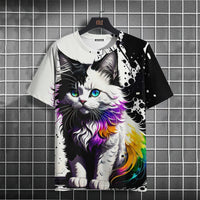 3D Cat Men's Tee