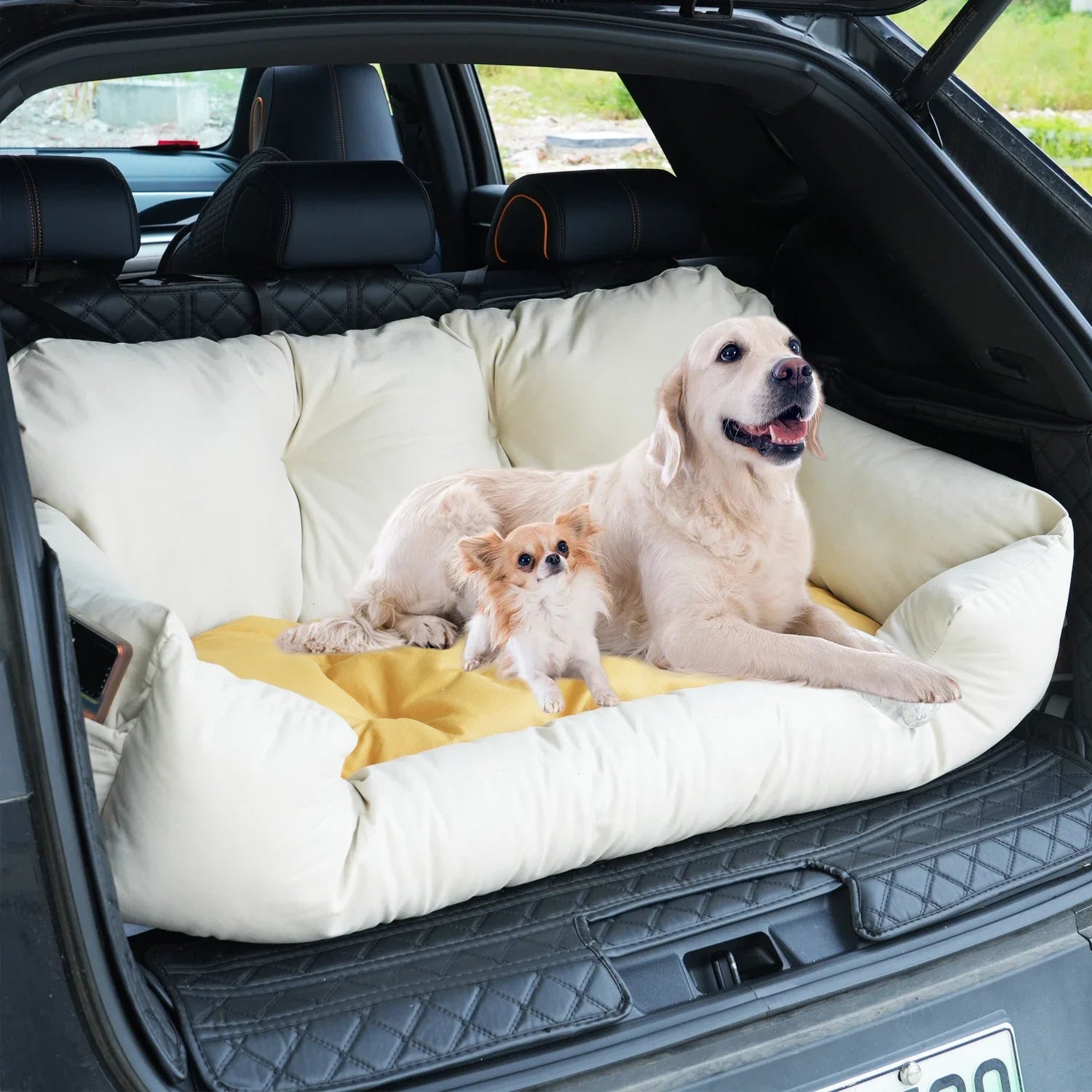 Premium Dog Car Seat Cover - Hammock-Style