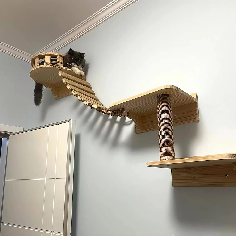 Cat Bridge Rope Ladder - Sisal Scratching Post