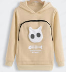 Pet Cuddle Pouch Hoodie - Carry Your Cat or Small Dog in Style