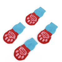 Pet Knit Sock Slippers - 4-Piece