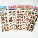 3D Pet Dog & Cat Stickers - 6 Sheets