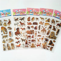 3D Pet Dog & Cat Stickers - 6 Sheets