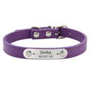 Personalized Engraved Leather Dog Collar