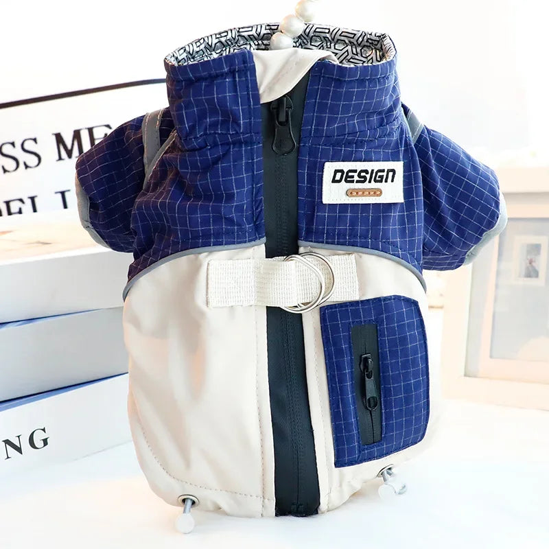 Functional 3-Proof Dog Jacket by Tail chasers