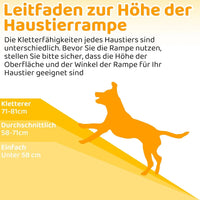 Folding Pet Ramp - 156cm Portable Car Ramp for Dogs