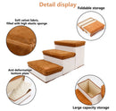 Foldable Pet Climbing Ladder - Anti-Slip Dog Stairs with Storage