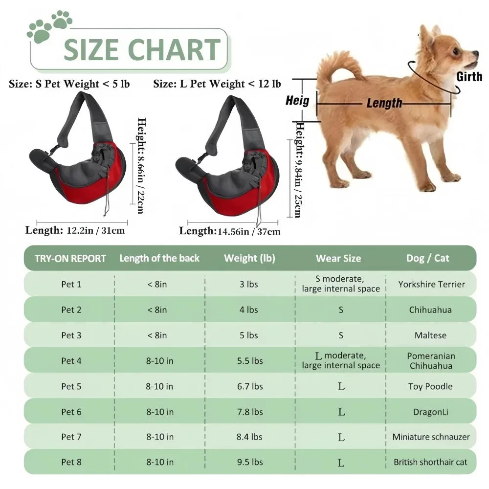 Adventure Dog Backpack - Breathable Mesh Carrier