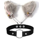 Cat Ear Cosplay Costume Set - Anime Headband & Claw Gloves with Bell