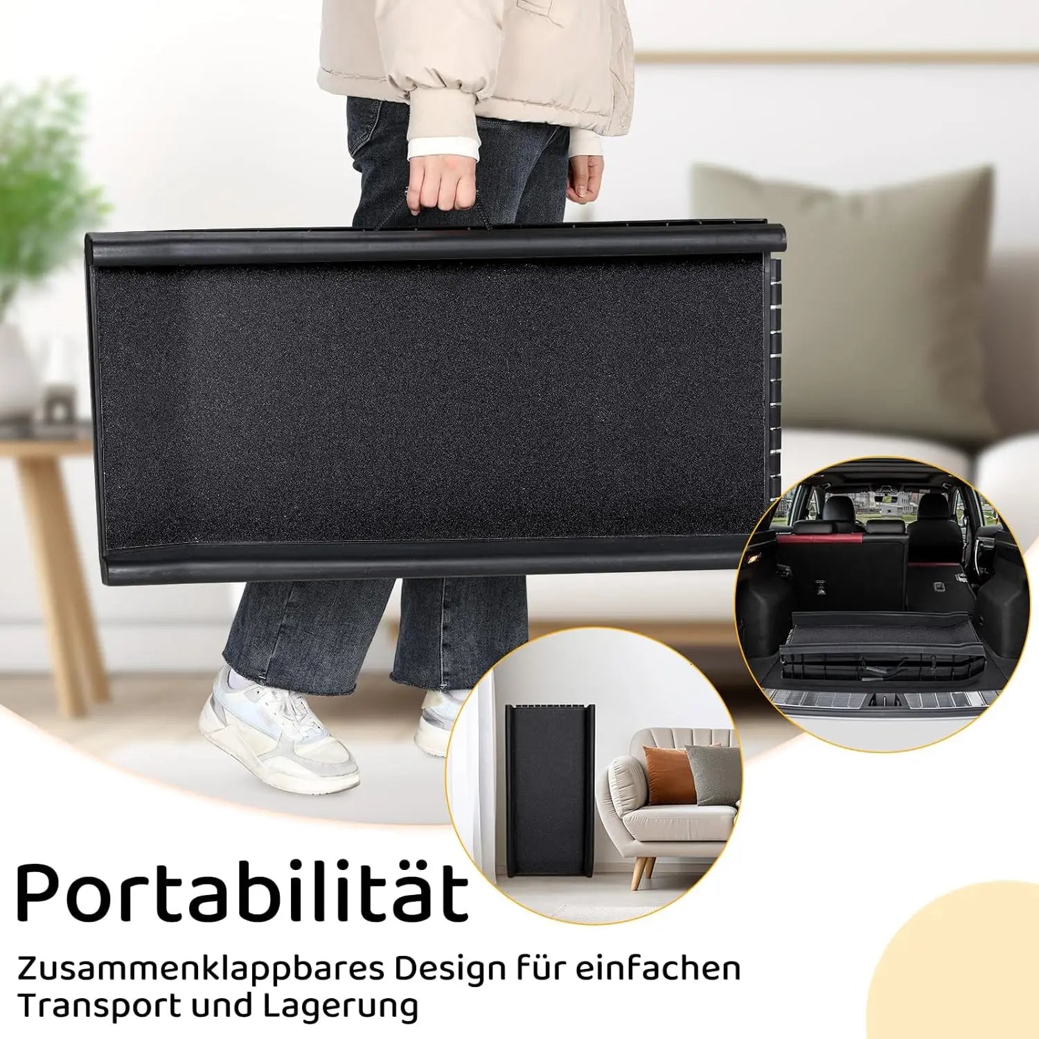 Folding Pet Ramp - 156cm Portable Car Ramp for Dogs