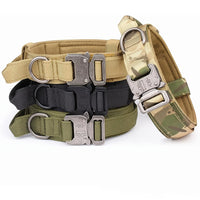 Tactical Dog Collar, Pet Dog Collar, Military Dog Collar Adjustable Dog Training Collar With Quick-release Buckle by Tail chasers