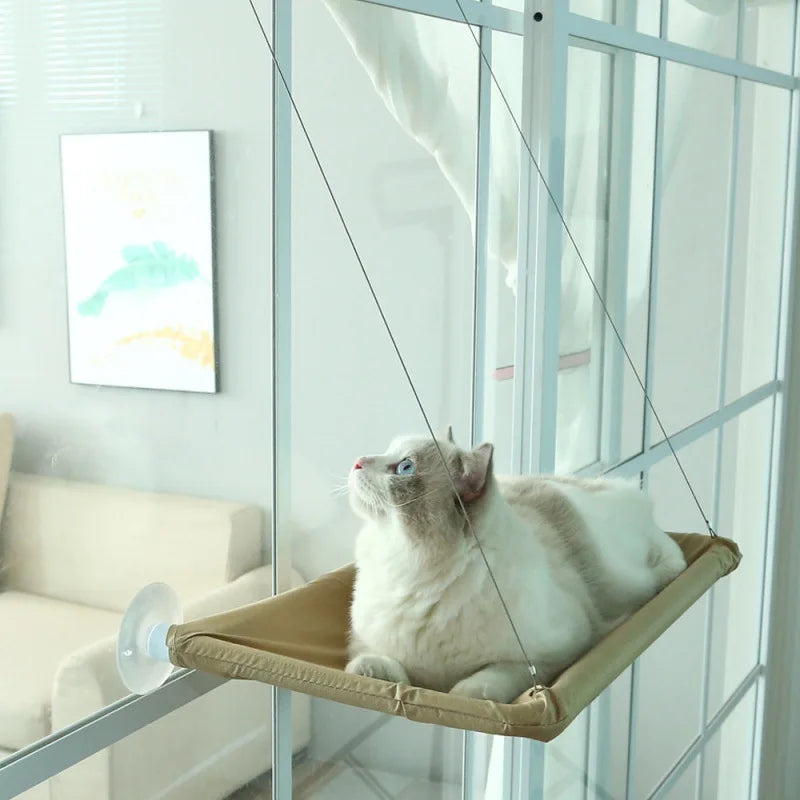 Pet Cat Hammock Aerial Hanging - Window Seat Climbing Frame 20kg Capacity