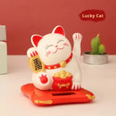 🌞 Lucky Beckoning Cat Solar Ornament - Continuous Fortune Waving Decoration