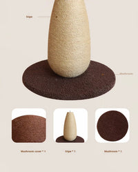 MUSHROOM SCRATCHING TREE