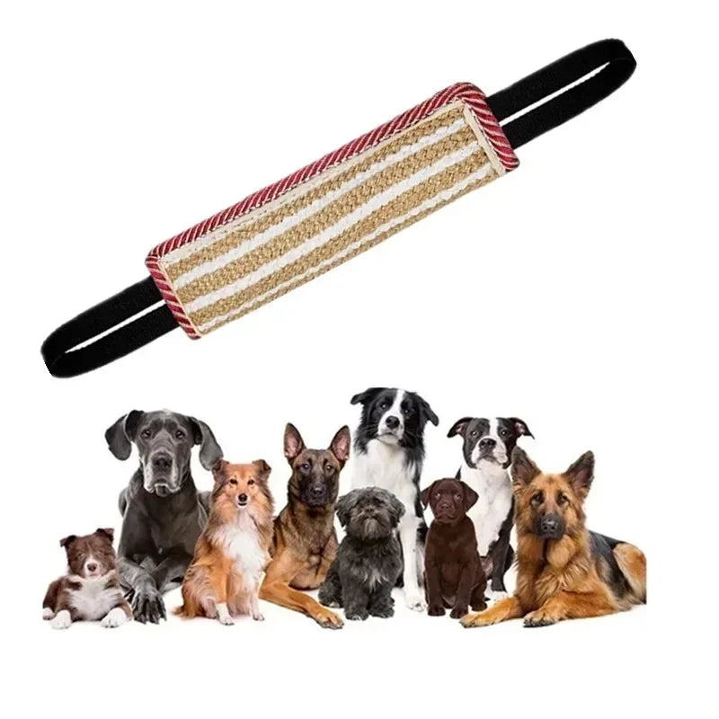Tug of War Puppy Training Toy - Interactive Bite Pillow with 2 Handles