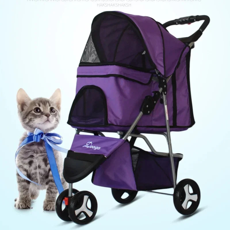 Lightweight Foldable Pet Tricycle Stroller