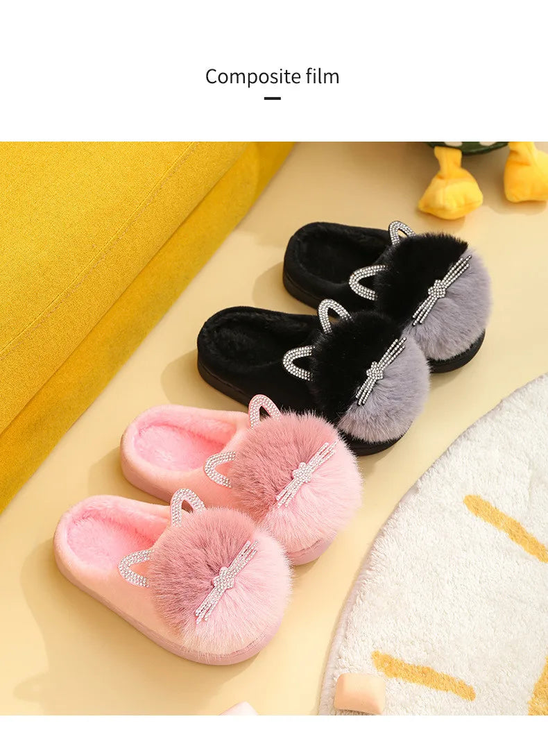 Princess Cat Diamond Slippers
