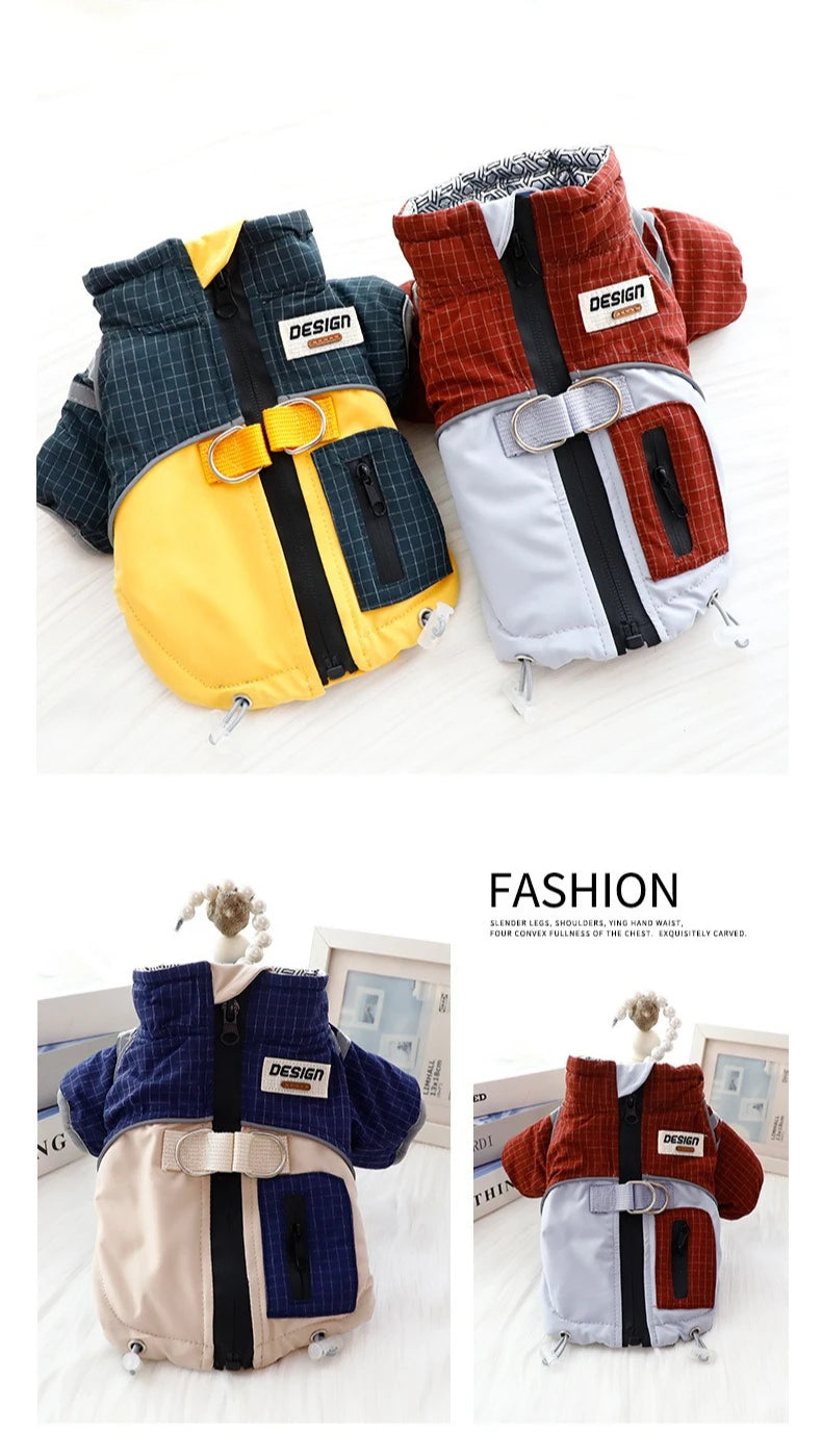 Functional 3-Proof Dog Jacket by Tail chasers