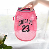Breathable Dog Basketball Jersey