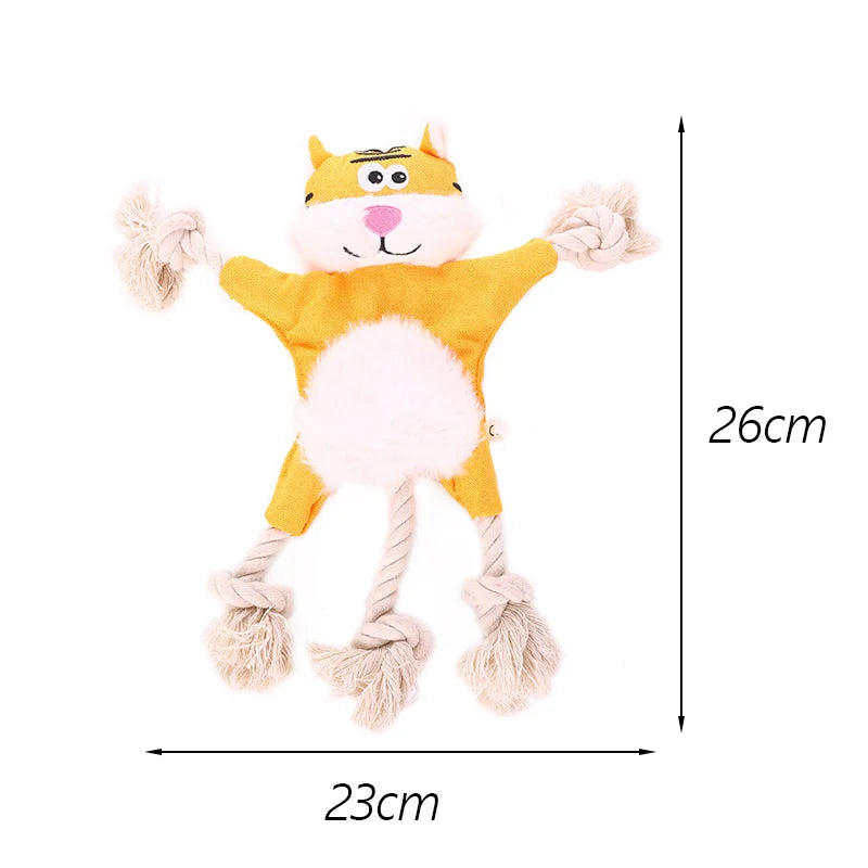 Playful Knotted Animal Toy by Tail chasers